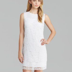 Elie Tahari White Lillian Vine Lace Dress - Size 8